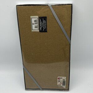 Vintage Bill Blass Acrylic Scarf Solid Tan Muffler New in Gift Box